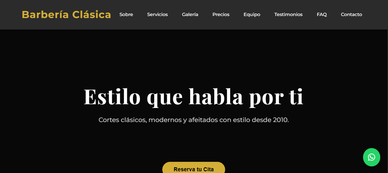 Aplicación de Reservas para Barbería